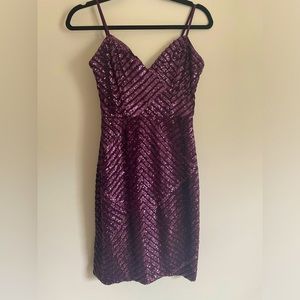 purple sequin dress from charlotte russe size M